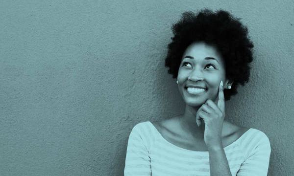 Woman smiling